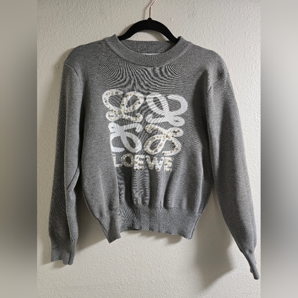 Loewe Rhinestone Anagram Crew Neck - Picture 4 of 8